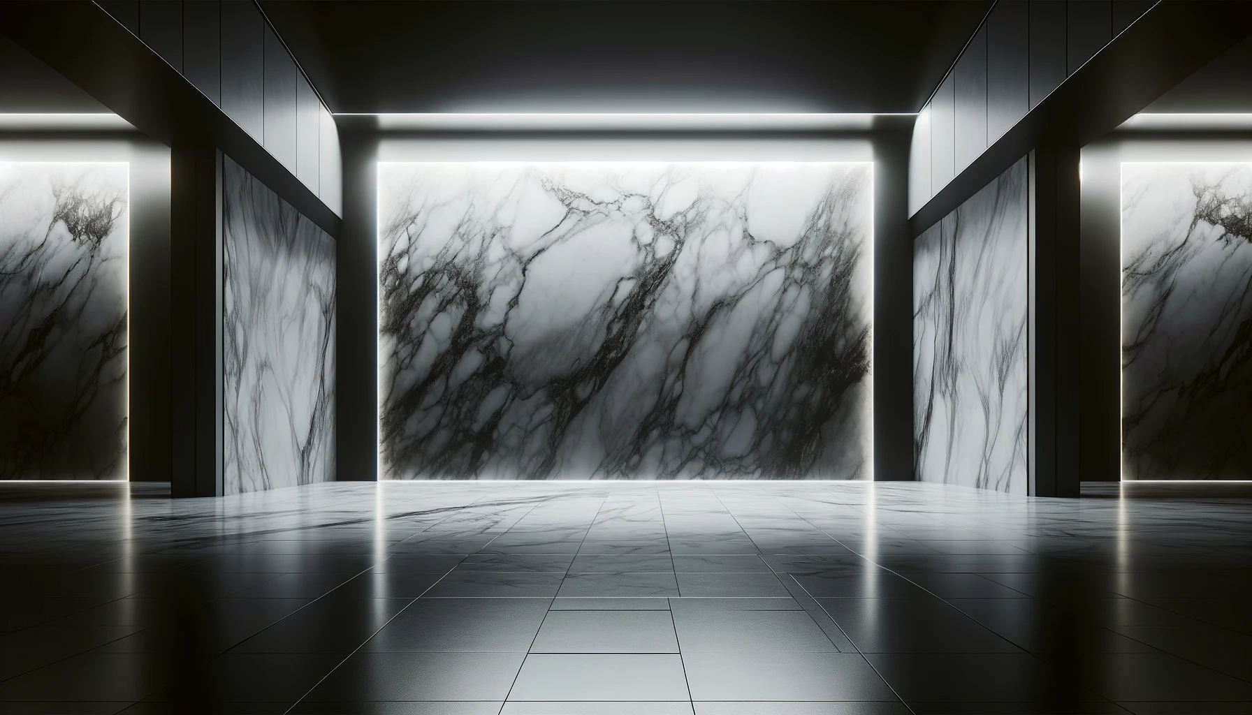 DALL·E 2024-01-15 15.07.42 - A wide image (1920x1080) of a marble wall, without any graffiti. The image should have a dark and moody atmosphere, predominantly in black and white. .png__PID:96e6923c-4f67-4bf0-8eb9-e213877462a0